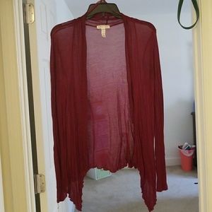 Burgundy Cardigan